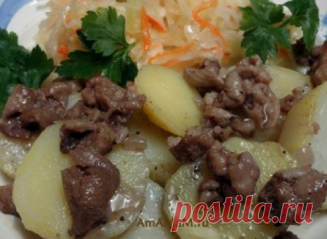 Поджарка из куриных шкурок