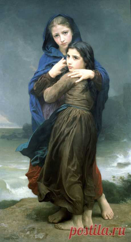 Адольф Вильям Бугро. Буря. 1874