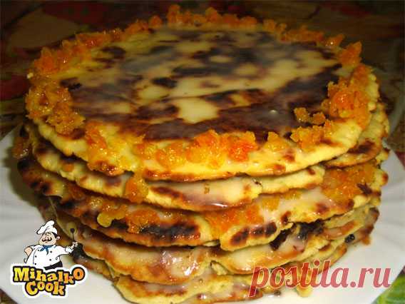 Медовый торт с курагой и черносливом - Простые рецепты