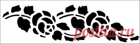 Цветочные трафареты. Огромное кол-во !!!.