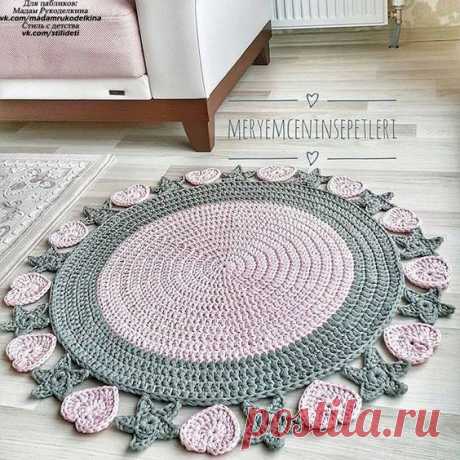 Коврики из трикотажной пряжи. Идеи для вдохновения
#идеи_для_вдохновения@madamrukodelkina