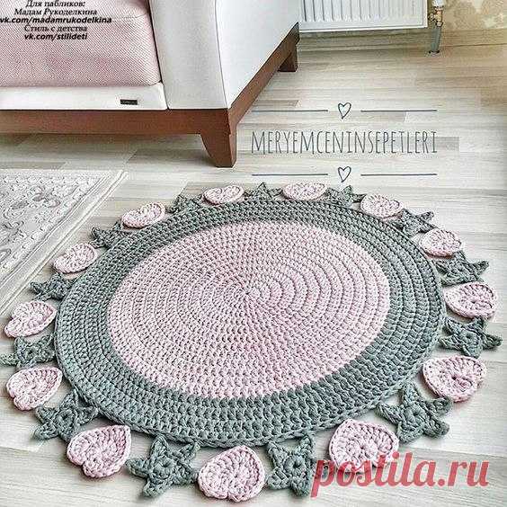 Коврики из трикотажной пряжи. Идеи для вдохновения
#идеи_для_вдохновения@madamrukodelkina