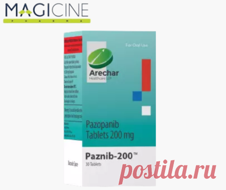 Paznib is a cancer medicine that contains pazopanib. It is available in the strengths of 200mg &amp; 400mg. This medication is used in the treatment of people diagnosed with kidney cancer. It is also an effective treatment for soft tissue sarcomas. Paznib tablets may show side effects like swelling of the face, high blood pressure, blood in the urine, etc. Magicine Pharma sells pazopanib &amp; other specialty medicines at up to 23% off. Get fast shipping services along with easy payment options.