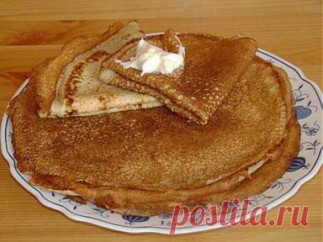 Хрустящие и тонкие блинчики на сметане / Простые рецепты