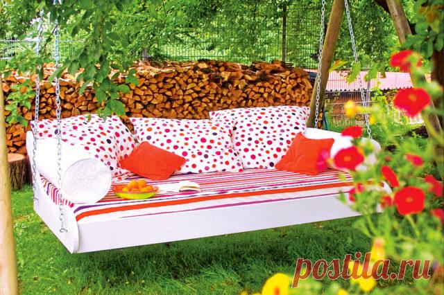 Качели для дачи своими руками