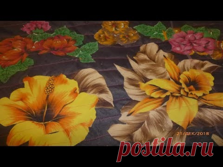 Одеяло-покрывало, из ненужных вещей и кусочков ткани  в технике пица