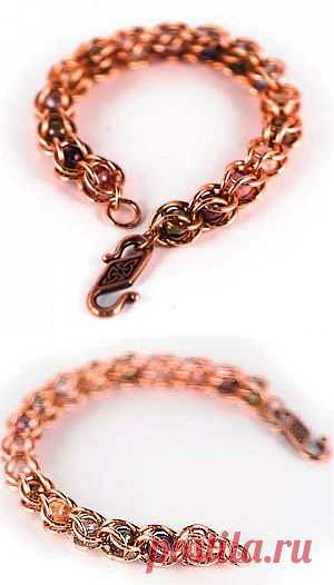 Браслет в технике "Captive chainmaille"(мастер-класс) / Аксессуары (не украшения) /