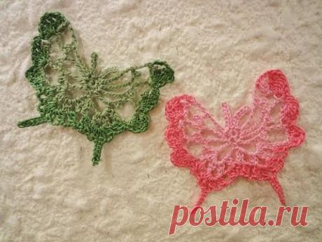 Ажурная бабочка Openwork Butterfly Crochet - YouTube