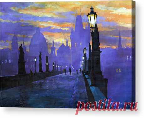 Prague Charles Bridge Sunrise Acrylic Print by Yuriy Shevchuk Prague Charles Bridge Sunrise Acrylic Print by Yuriy Shevchuk.  All acrylic prints are professionally printed, packaged, and shipped within 3 - 4 business days and delivered ready-to-hang on your wall. Choose from multiple sizes and mounting options.