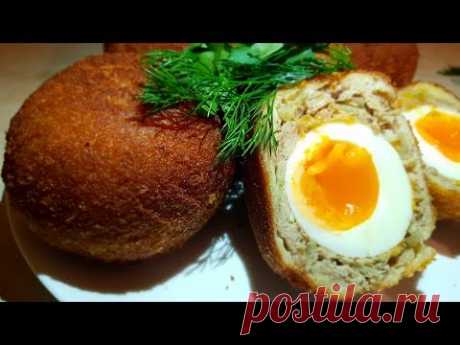 Яйцо по-шотландски. Цыганка готовит. Котлета с яйцом. Gipsy cuisine.