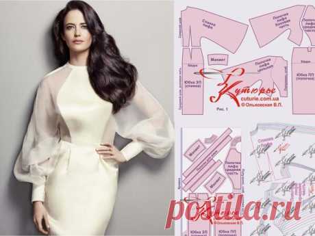 Платье летучая мышь кимоно выкройка Евы Грин и как сшить своими руками такой фасон платья | Шьем с Верой Ольховской | Яндекс Дзен
