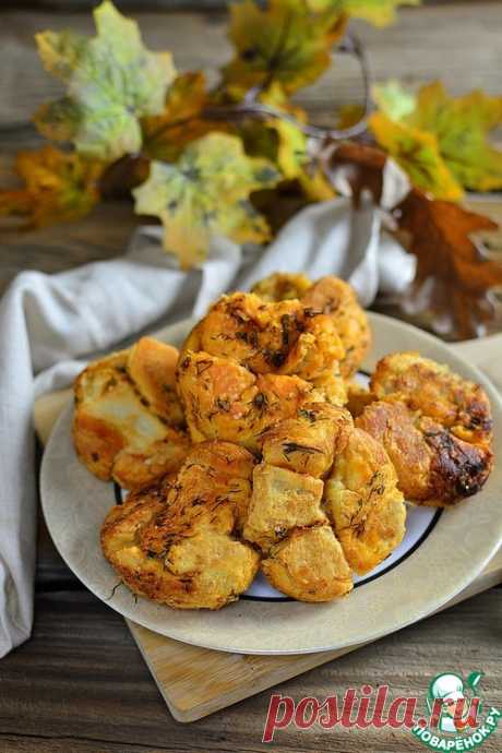 Слоеные чесночные пампушки разборные