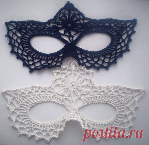 МАСКА КРЮЧКОМ К НОВОМУ ГОДУ