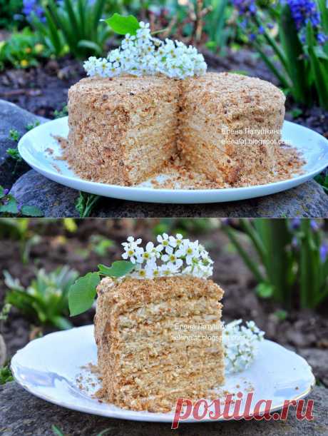 Sweet and not Sweet: Песочный торт с фундуком и крем-брюле.