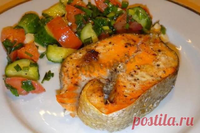 Стейк из красной рыбы в духовке рецепт с фото - 1000.menu