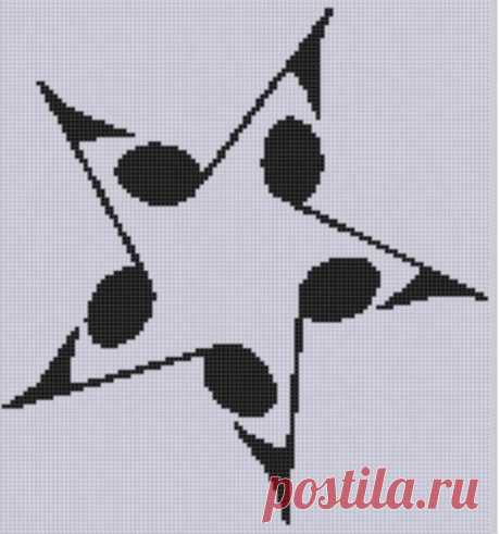Music Star 2 Cross Stitch Pattern by Motherbeedesigns - Craftsy