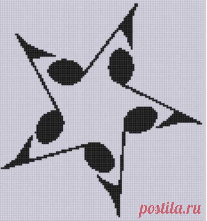 Music Star 2 Cross Stitch Pattern by Motherbeedesigns - Craftsy