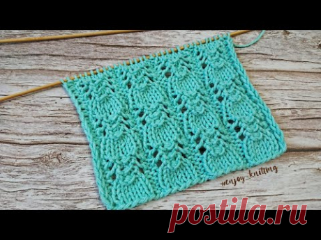 НЕЖНЫЙ Ажурный Узор спицами | Lace and romantic knitting pattern