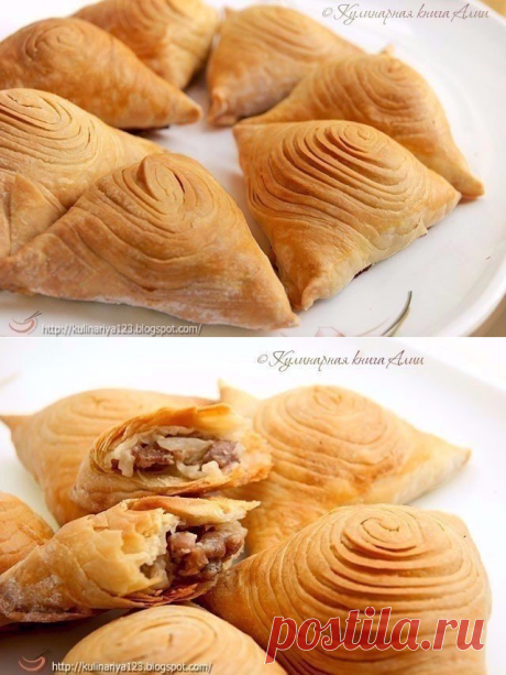 Слоеная самса (настоящая, узбекская)