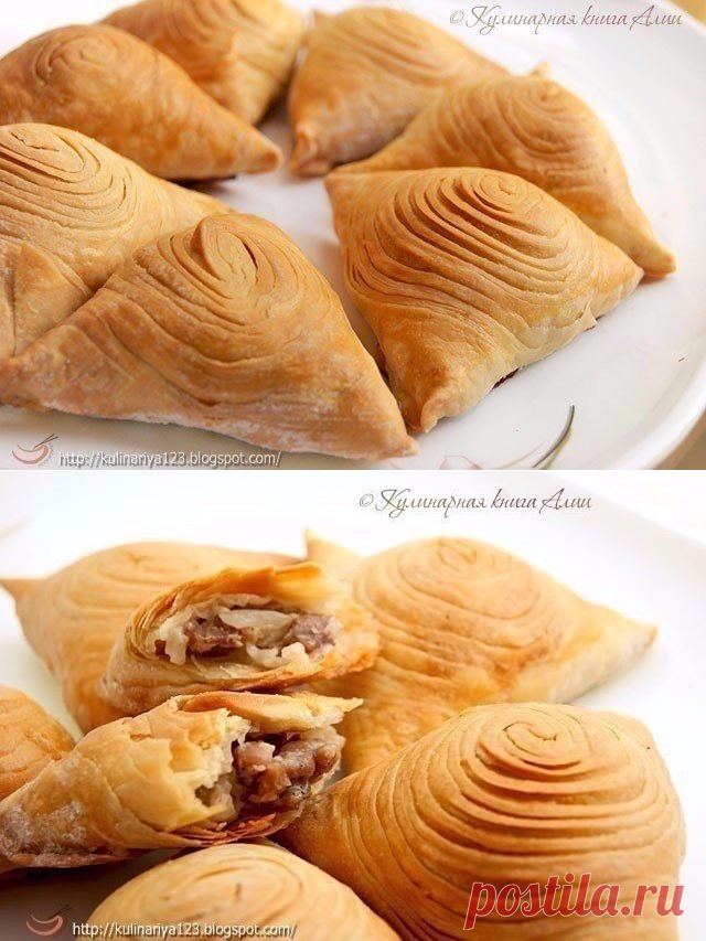Слоеная самса (настоящая, узбекская)