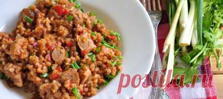 Гречки по-купечески с индейкой в мультиварке — Вкусные рецепты