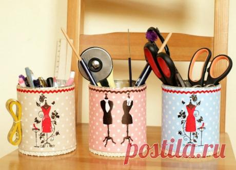 Жестяные банки в интерьере — Сделай сам, идеи для творчества - DIY Ideas