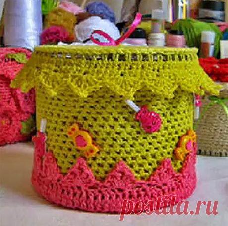 Вязаная шкатулка крючком, мастер-класс | ИнтериорДекор: идеи по дизайну интерьера и декор своими руками