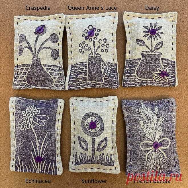 Block Printed Lavender Sachet — Made on 23rd
