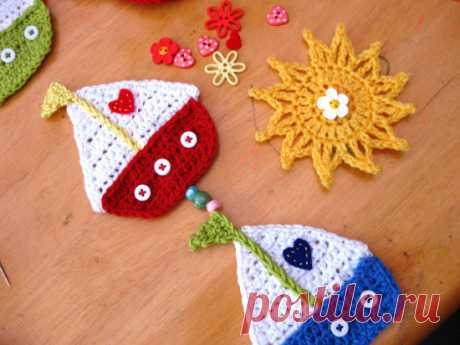 Вяжем крючком декор для детской | Мастер Поделок