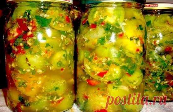 Маринованные зеленые помидоры. Это такая вкуснятина! Ну вкуснейшая овощная закуска!
Как замариновать зеленые помидоры..
Осенью на рынке можно увидеть в продаже зеленые помидоры. Никогда их раньше не покупала, думала: ну что может быть вкусного в зеленых помидорах. Но однажды решилась… А когда приготовила – моему изумлению не было предела. Это такая вкуснятина! Ну вкуснейшая овощная закуска! Не оторваться просто. Очень рекомендую этот потрясающий и простой рецепт. Также рекомендую другую овощну