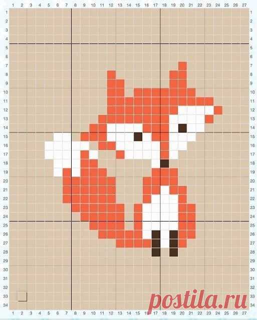 ​Вышиваем с детьми лисичек