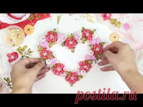 Соединила БУМАЖНОЕ СЕРДЦЕ И ЦВЕТЫ из фоамирана 🧡 Красота своими руками к 14 Февраля и 8 Марта 🌸 DIY