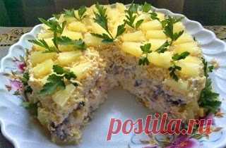 Вкусные рецепты: Торт-салат «Чудо-слойка»