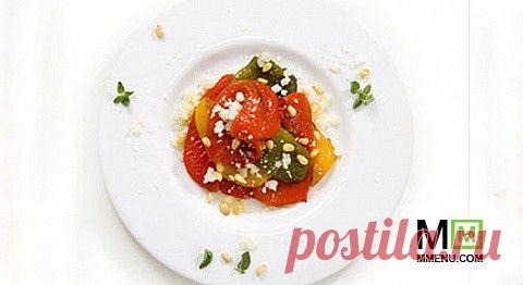 Перцы на гриле с козьим сыром - кулинарный рецепт. Миллион Меню