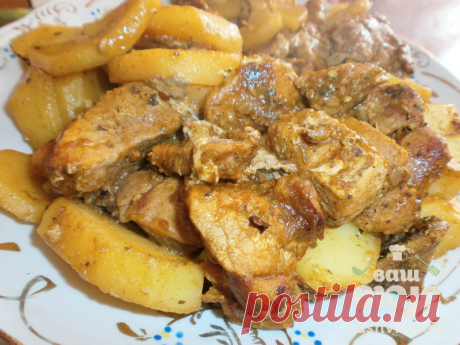 Свинина с картофелем в рукаве (пошаговый фото рецепт) - ВашВкус
