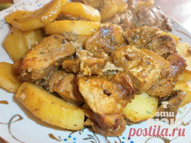 Свинина с картофелем в рукаве (пошаговый фото рецепт) - ВашВкус