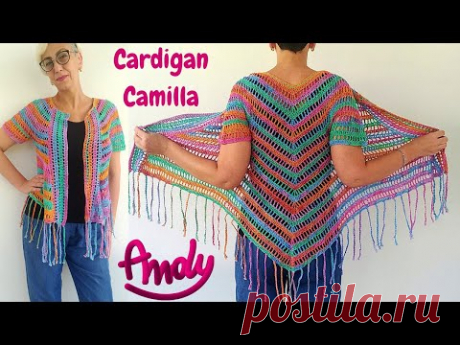 Cardigan Camilla Uncinetto Facile Estate