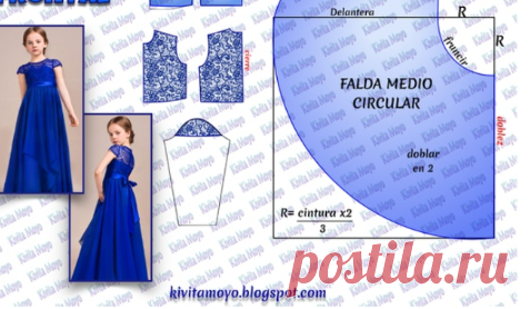 моделирования нарядных платьев для девочек.