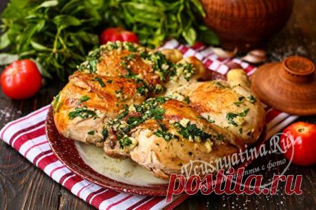Цыпленок чкмерули по-грузински - рецепт с фото пошагово