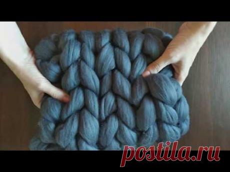 Вяжем СНУД РУКАМИ / Knit a scarf with your hands - YouTube