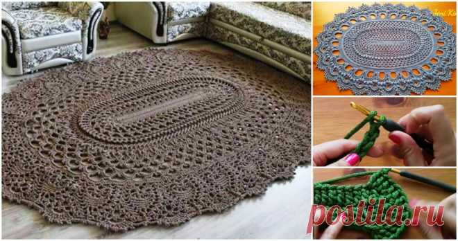 Amazing Oval Rug Tutorial - ilove-crochet