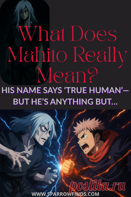 What Does Mahito Mean in Japanese? Kaisen Deep Dive - Sparrow finds from Japan