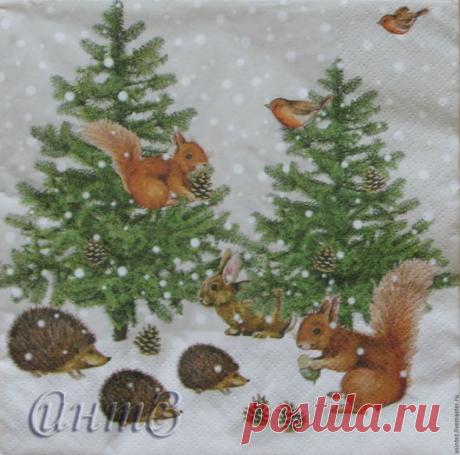 Купить 2шт салфетки для декупажа зимняя сказка салфетки декупажные - салфетка, декупажный, салфетка для декупажа