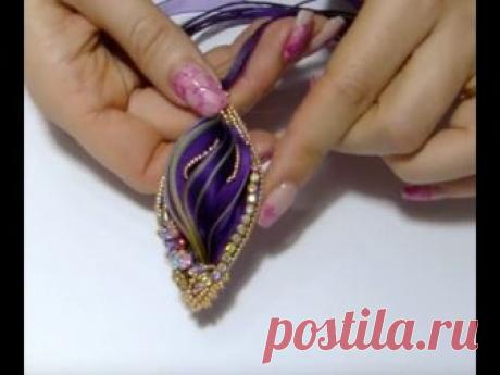creazioni perline seta shibori e catena strass gioielli fai da te beadwork handmade