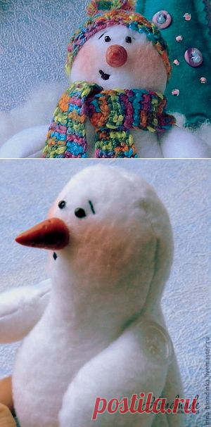 Снеговик. Мастер-класс | HandMade