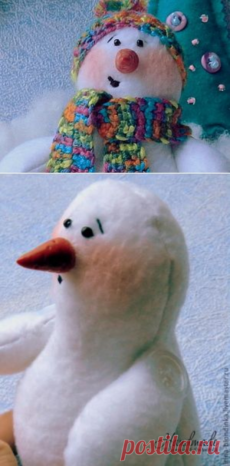 Снеговик. Мастер-класс | HandMade