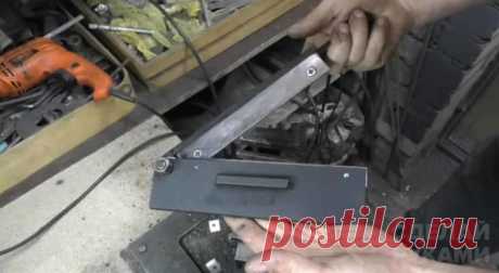 Ножницы для резки металла из старых напильников В домашней мастерской и гараже часто приходится иметь дело с листовым металлом. И для более удобной работы с этим материалом автор предлагает изготовить