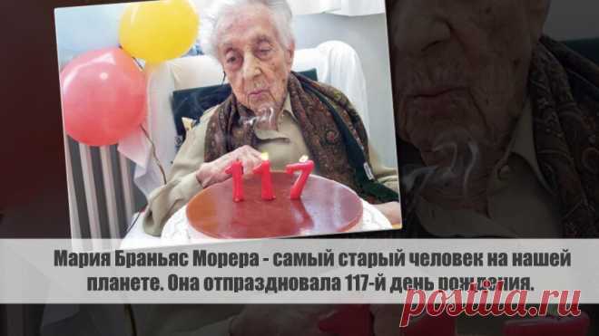 Мария Браньяс Морера - самый старый человек на нашей планете. Она отпраздновала 117-й день рождения. Статья автора «С Миру по новости - читателю интересный канал» в Дзене ✍: Мария Браньяс Морера - самый старый человек на нашей планете. В этот день она празднует 117-й день рождения.