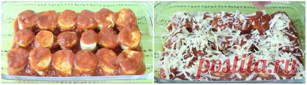 Она свернула в рулет сыр и ветчину, чтобы получить самое вкусное блюдо в мире!