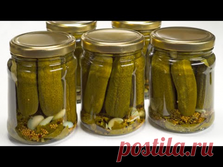 🥒 Кисло-сладкие МАРИНОВАННЫЕ ОГУРЦЫ на зиму. Хранятся без холодильника. Рецепт от Всегда Вкусно!